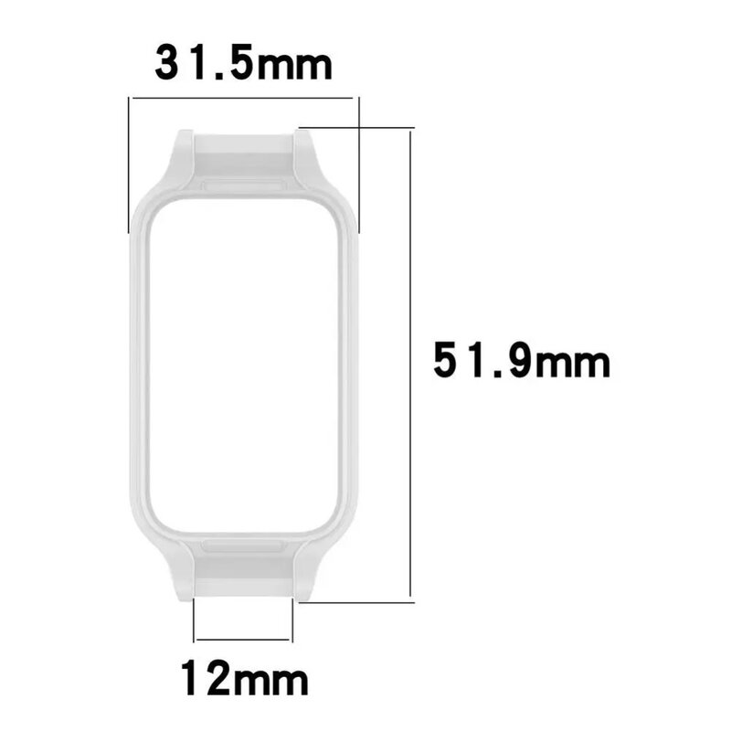 Coque PC pour Samsung Galaxy Fit 3, bracelet de montre, coque de protection d'écran à couverture complète, cadre de protection pare-chocs