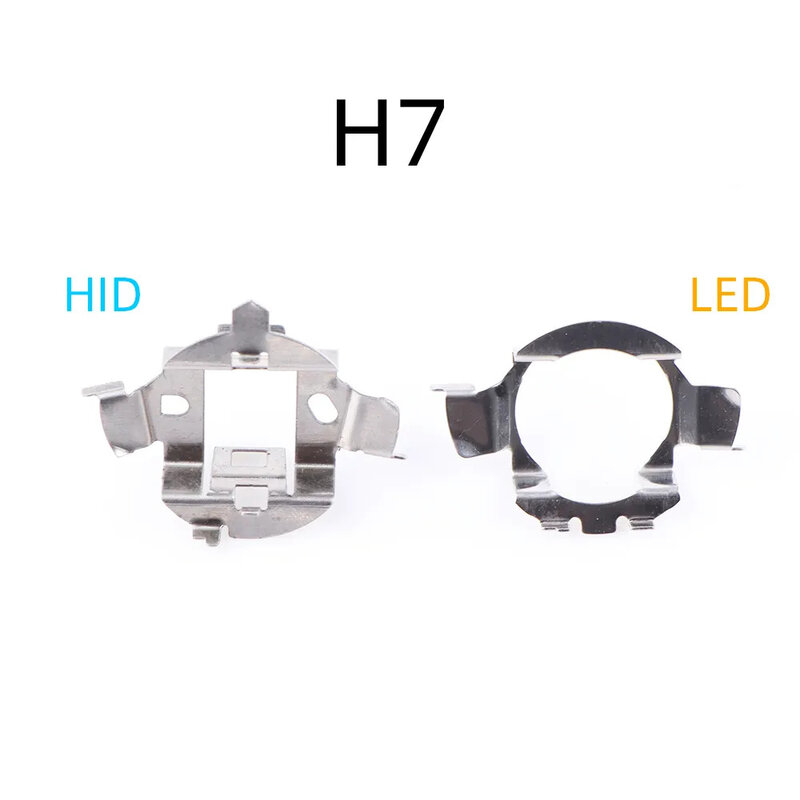 2 устройства H7 LED для автомобильных фар, ламп, адаптеров, кронштейнов для крепления розеток, для разъемов BMW / Audi / Mercedes - Benz / Volkswagen / Buick / Nissan / Ford