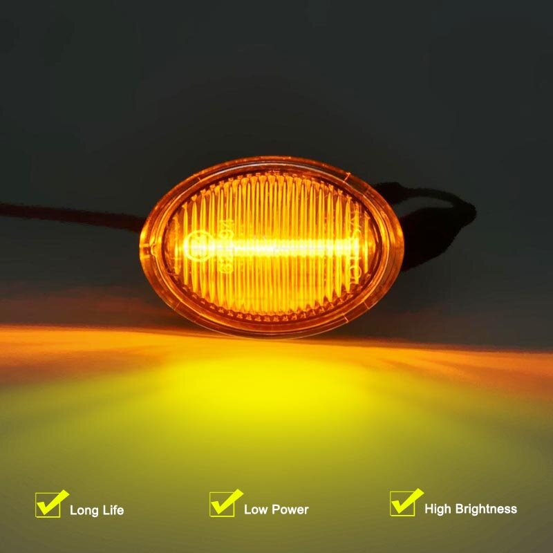 12V Rõ Ràng Đèn LED Bên Cột Mốc Đèn Lắp Ráp Dành Cho Xe Ford KA II (Typ RU8) 2008-2016 Blinker LED Tín Hiệu