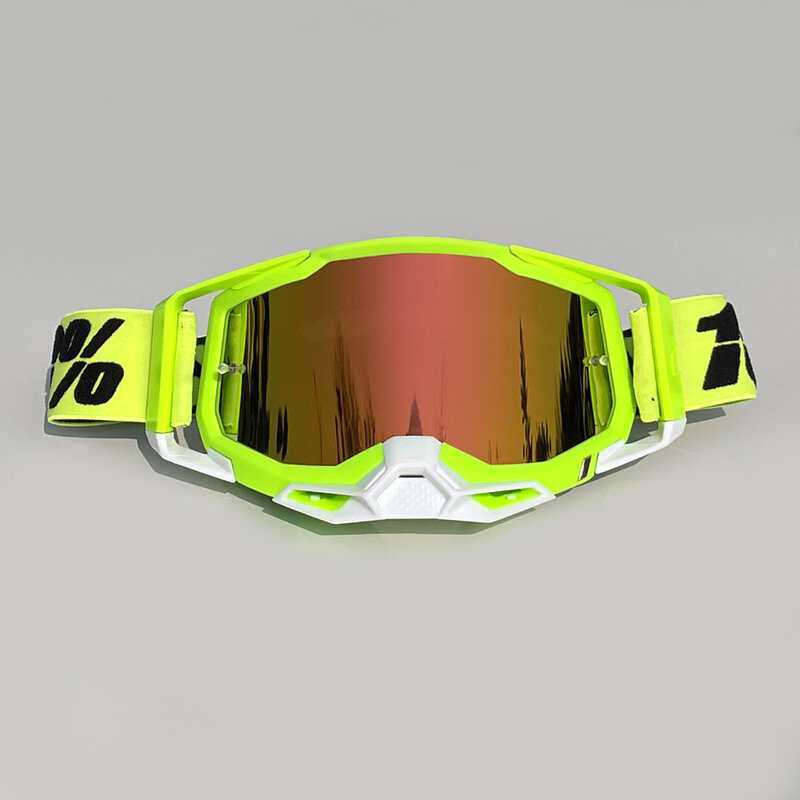 Gafas de sol azules para motocicleta, lentes de alta calidad para Motocross, MTB, MX, ATV, de silicona, a prueba de viento, para carreras de ciclismo