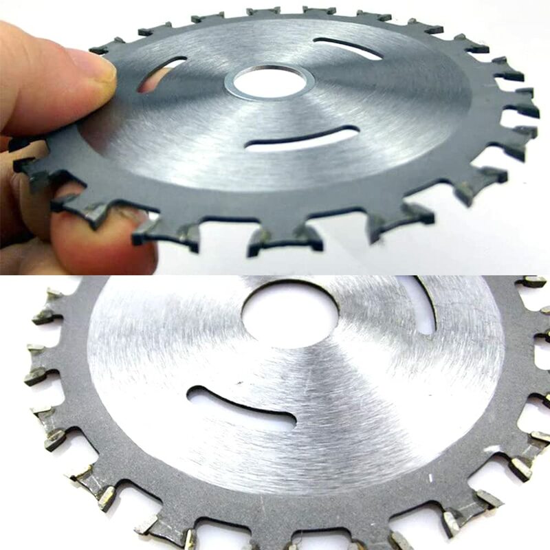 4Inch Alloy Woodworking Double Side Saw Blade Circular Cutting Disc Rotating Drilling Tool For Wood Plastic Aluminum And Steel