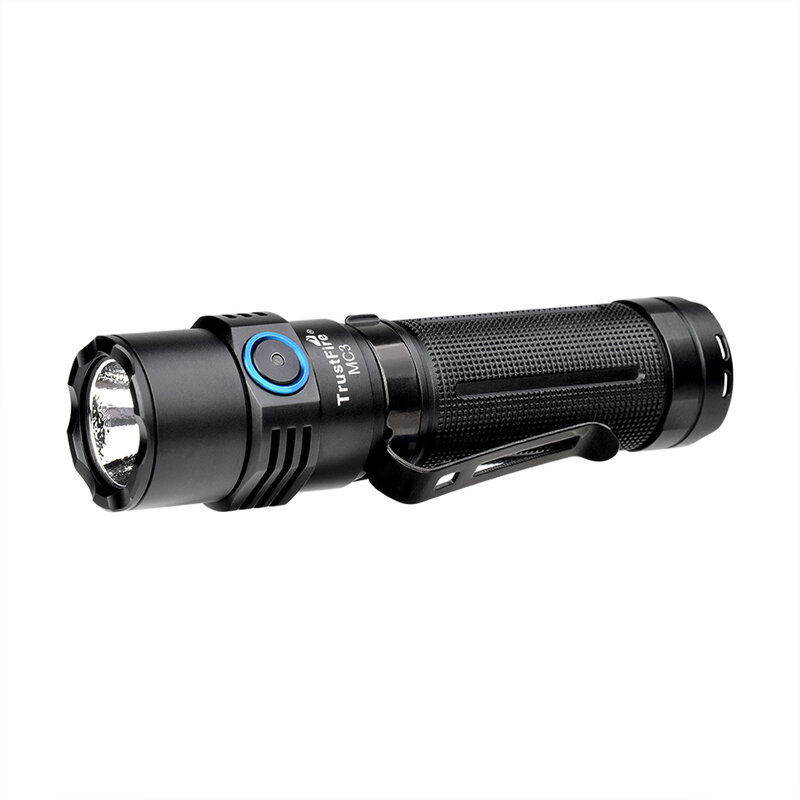 TrustFire-MC3 Lanterna LED com carregamento USB, poderosa tocha EDC, acampar luzes de flash, 2500 Lumens, XHP50, 21700