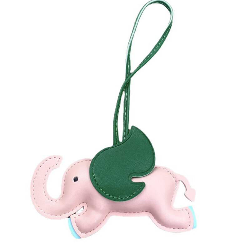 Design alla moda in pelle sintetica ala volante elefante gancio portachiavi ciondolo decorazione per le signore borsa fascino accessorio ornamento regalo