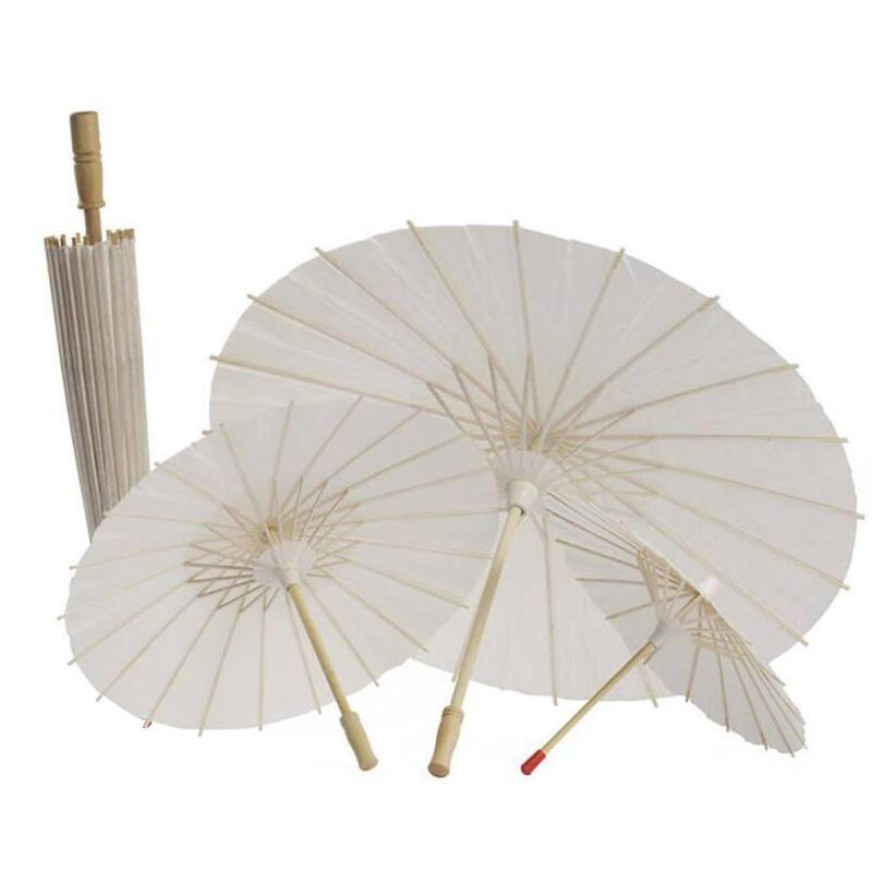 Ombrello da donna in tessuto di seta ombrello di carta di bambù ombrello da pioggia con fiori giapponesi puntelli Cosplay ombrelli da ballo Vintage