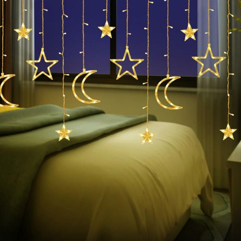Starry Night LED Curtain Lights, USB Powered, Casa, Quarto, Interior, Decoração ao ar livre, Fairy Star for Bedroom