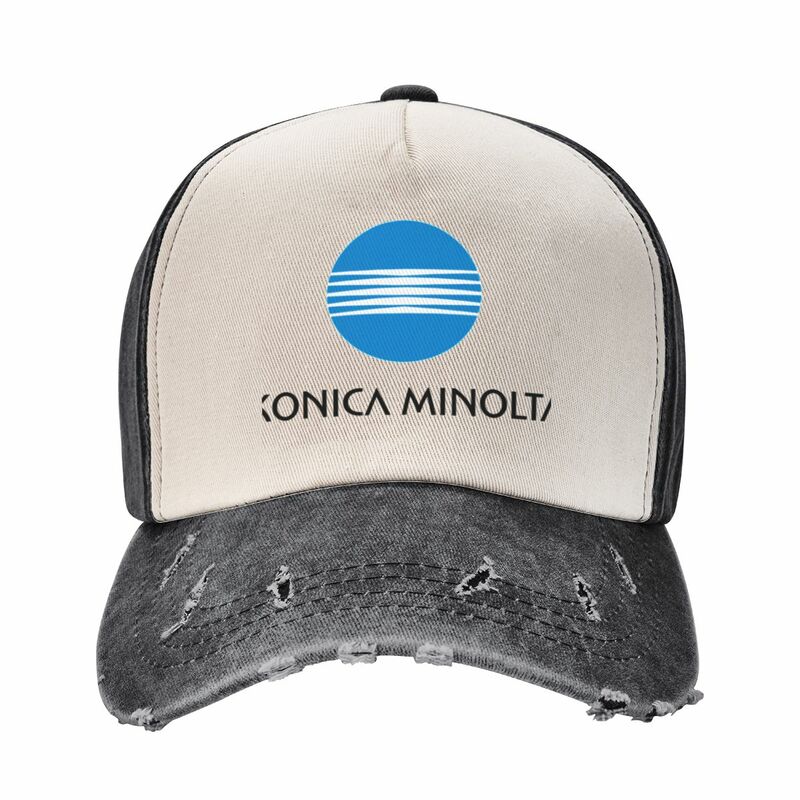 หมวกเบสบอลโลโก้ Konica Minolta สไตล์ย้อนยุคหมวกชาหมวก Snapback หมวกกอล์ฟหมวกผู้หญิง2024ผู้ชาย