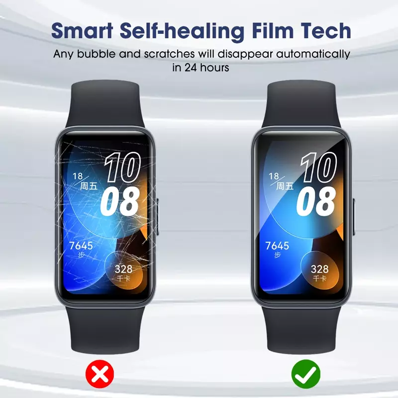 1-10PCS Soft Film For Huawei Band 8 HD Clear Screen Protector Full Cover Anti-scratch Hydrogel Film For Huawei Band8 Accessories