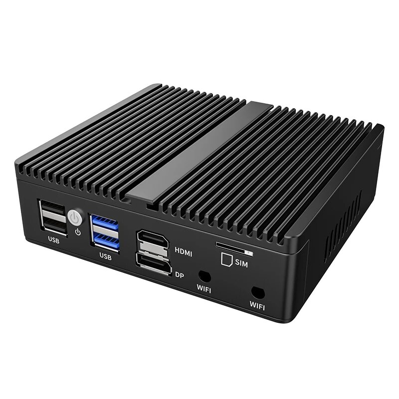 Intel Celeron N5105 Router lembut tanpa kipas, perangkat Firewall ESXI AES-NI N5100 PC Mini 4x Intel i226 i225 2.5G LAN HD DP pfSense