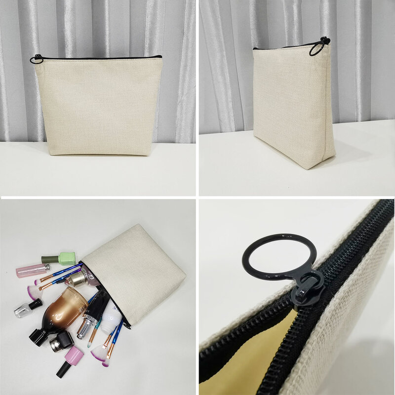 Gift Floral Bird Print Women's Cosmetic Bag Custom Makeup Organizer Travel Toiletry Bags Heat Transfer School Pencil Case Casual
