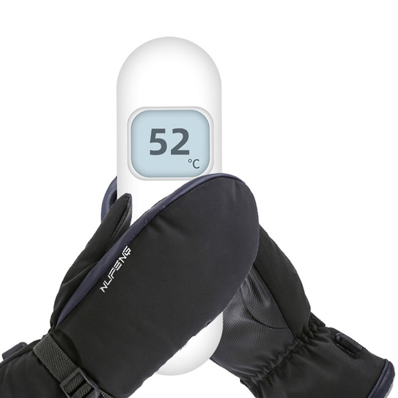 Sarung tangan pemanas elektrik isi daya USB, sarung tangan pemanas elektrik tahan air temperatur 3 gigi untuk mendaki memanjat bersepeda Hiking