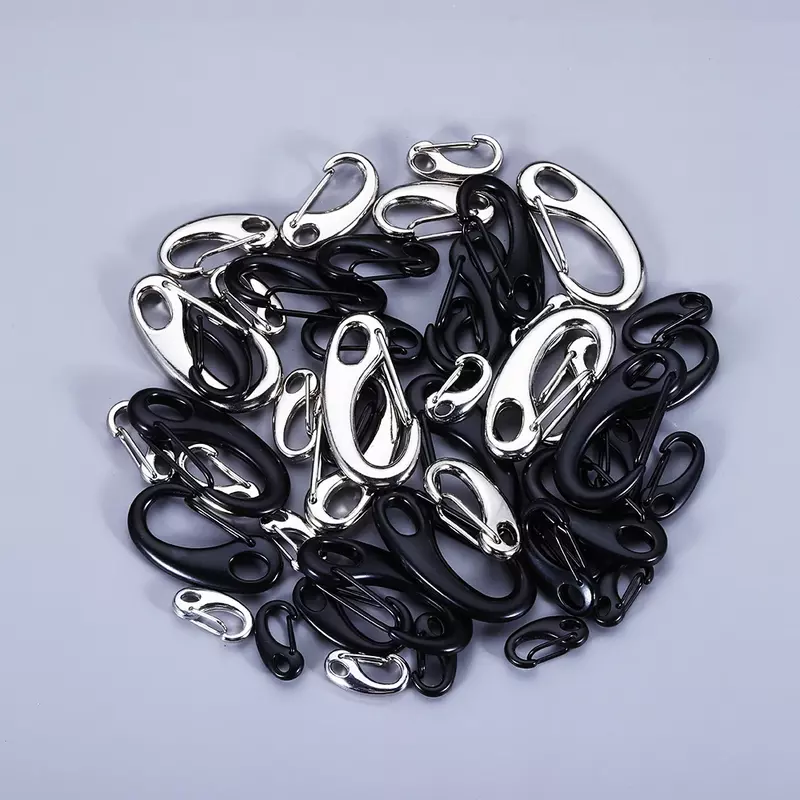 5/10/20pcs Zinc Alloy D Lobster Clasps Necklace Hooks Chains Connectors Bracelet Making DIY Jewelry Supplies Accessories