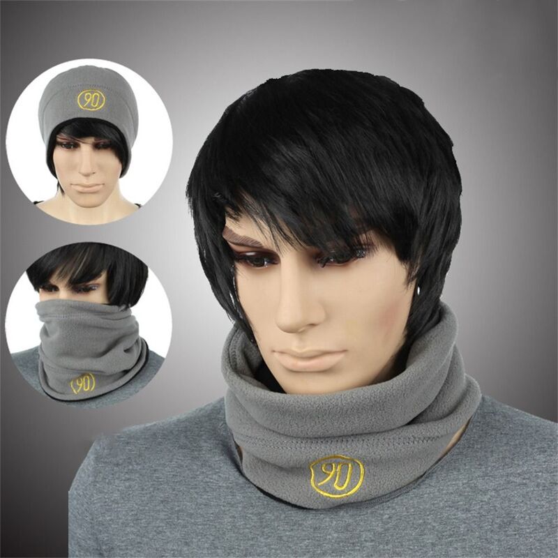 Keep Warm Neck Gaiter Daily Solid Color Fleece Face Cover Cold-proof Collar Outdoor