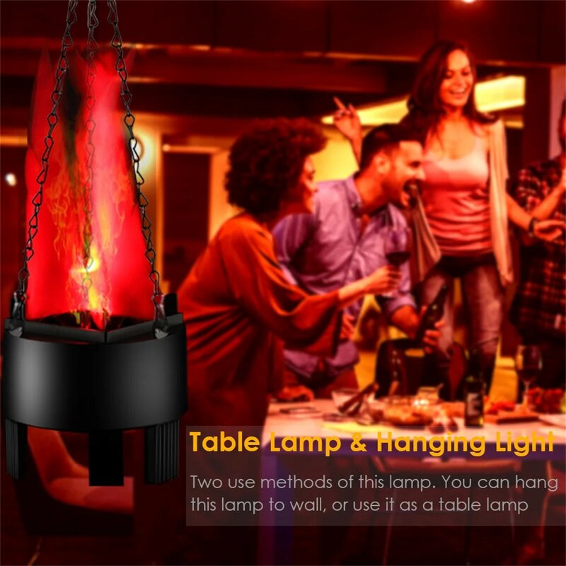 Simulação interior LED Flame Light, Lâmpada criativa engraçada com fogo artificial falso, Decoração de festa