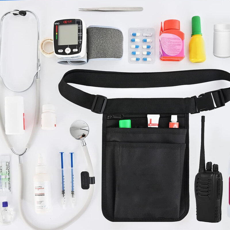 Универсальная поясная сумка для медсестер, рабочая сумка с несколькими карманами для хранения медицинских принадлежностей, серийный Органайзер с фруктовым узором