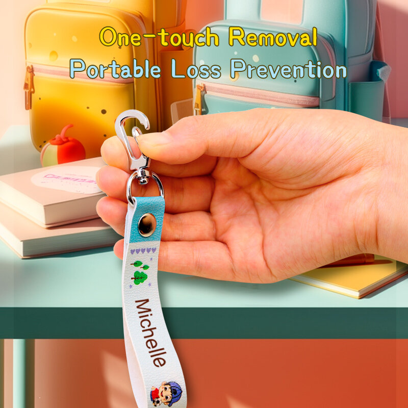 Personalized Custom Name Tag School Bag Pendant, Name Keychain, For Kindergarten Children To Go To School Name Badge Lanyard
