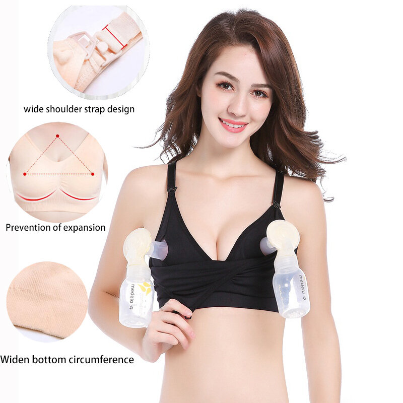 Hand Free Pumping Nursing Bra Breastfeeding Maternity Bras Women For Breast Special Underwear Pregnancy Clothes Can Wear All Day