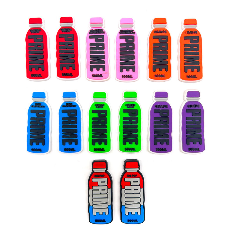 7 Kinds of Bottles Shoe Charms Accessories Cute Bottles PVC Shoe Decoration Charms Kids Party Favor Supplies