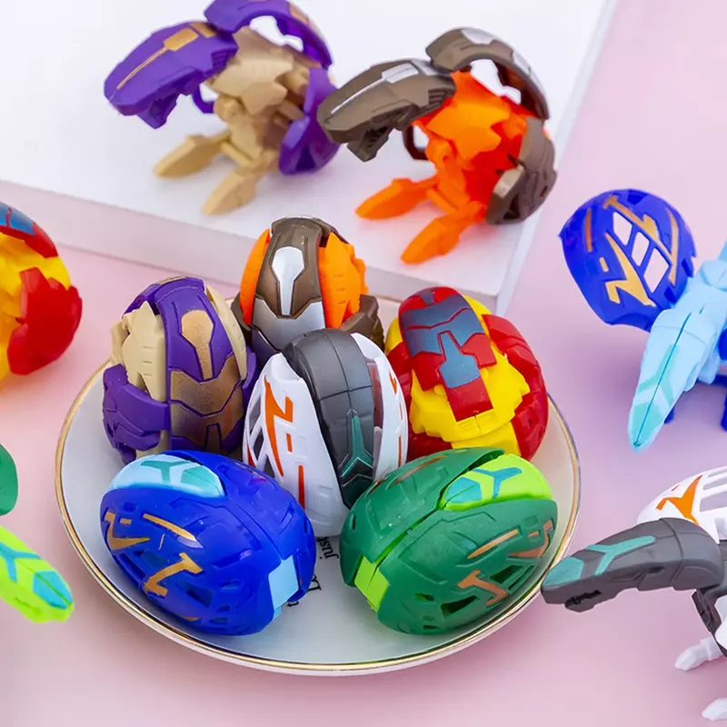 3 buah lucu dinosaurus berubah bentuk telur anak-anak pesta ulang tahun hadiah paket hadiah hadiah mainan karnaval pesta Natal mainan