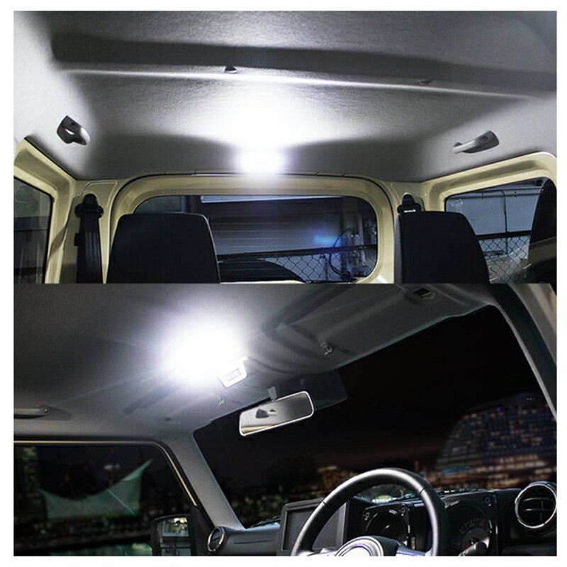 Untuk Suzuki Jimny JB23 JB33 JB43 JB53 1998-2018 Lampu Interior Peta Kubah Lampu Atap Lampu Baca LED Bola Lampu Canbus