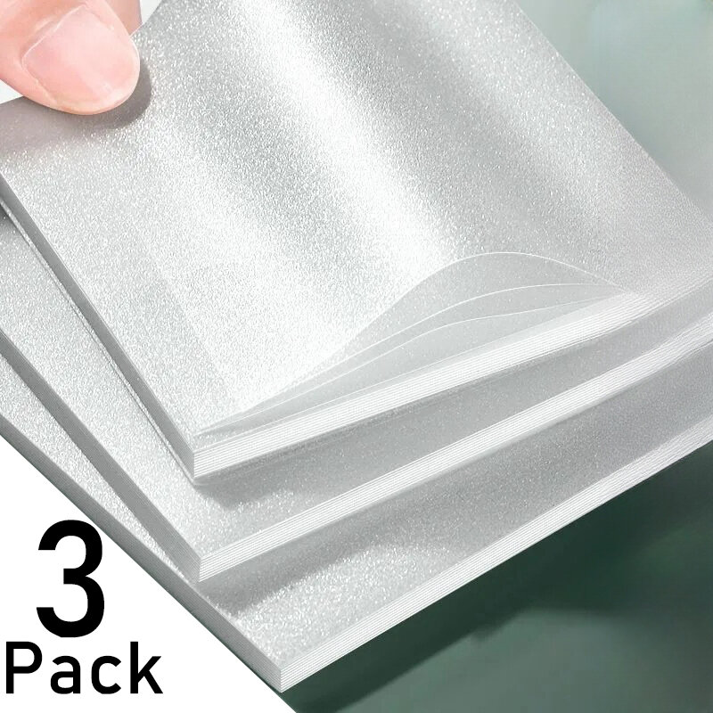 1-3Packs Shinny Posted It  Glitter Transparent Sticky Notebook Pads Notepads Clear Bookmark Read Book Stationery School Supplies