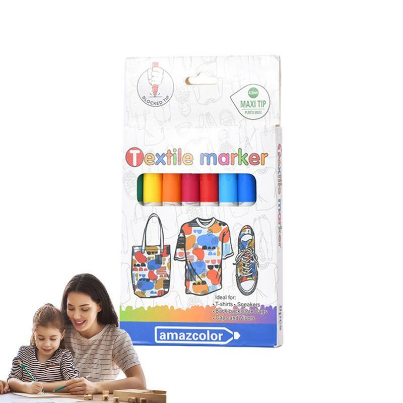 Fabric Pens For Clothes Markers For Clothes Permanent Fabric Markers For T-Shirts Paint Pens Art Markers Set Clothing Marker