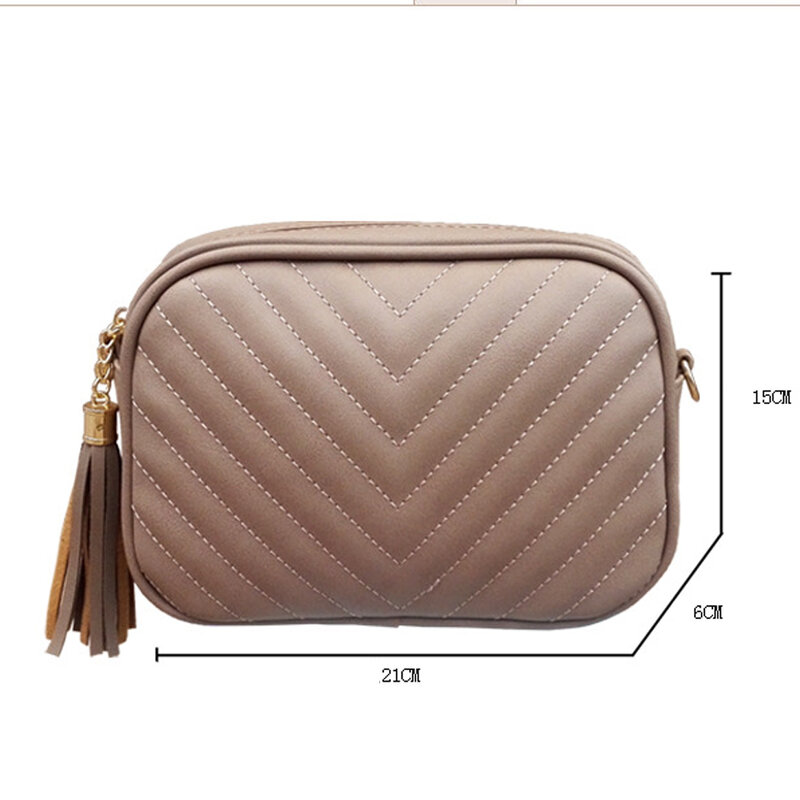 Tassel Small Crossbody Bags for Women Luxury Designer Purses and Handbags Mini Shoulder Bags