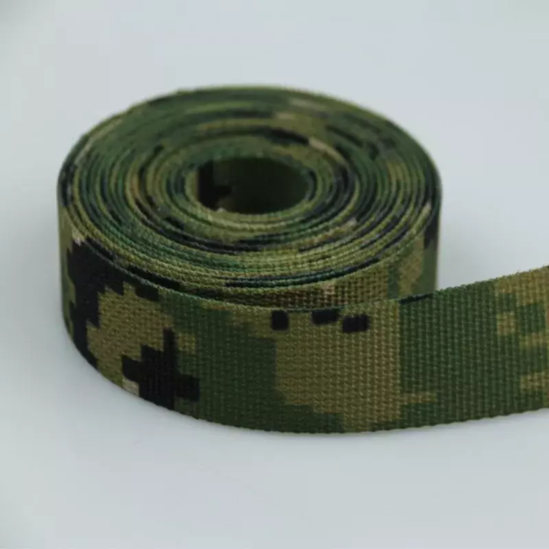1 Meter Long 2.5cm Width AOR2 Camouflage Webbing Non-elastic Strips Tactical Bag Straps Belt Molle DIY Accessory
