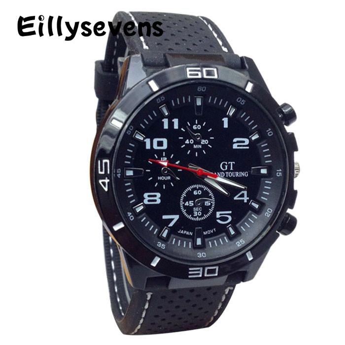 男性用ミリタリークォーツ時計、シリコン腕時計、スポーツ時計、ファッション時間、機械式腕時計、2024