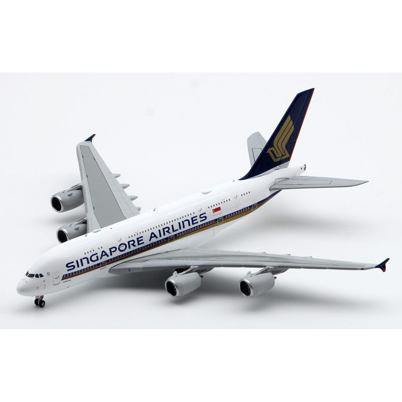 Paduan hadiah pesawat JC Wings 1:400 Singapore Airlines "StarAlliance" AIRBUS A380 Diecast pesawat Jet Model 9V-SKU
