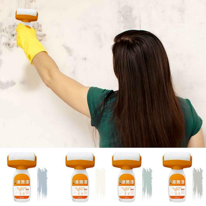Cepillo enrollable para reparación de pared, rodillo pequeño para pasta, pintura de látex, Color blanco, 500g