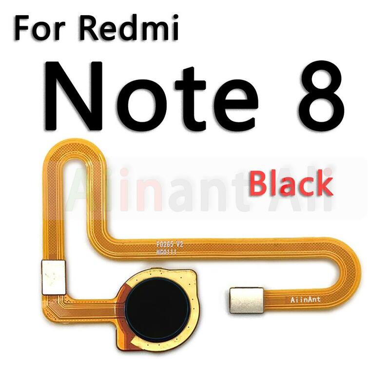 Aiinant Voor Xiaomi Redmi Note 8 8T Pro Plus Prime Home Knop Back Touch Id Finger Scanner Vingerafdruksensor Flex Kabel