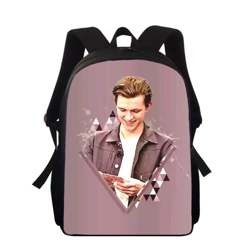 Tom Holland 3D Print Kids Backpack, Primary School Bags, Boys and Girls, Students PleBags, 16"