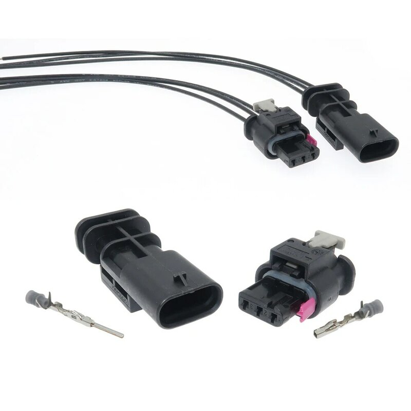 Conector de cable impermeable para coche BMW, enchufe de Radar inverso automático, 3 pines, 2208316-1, 0-2208317-1, 1-1718644-1, 1-1703496-1, 1 Juego