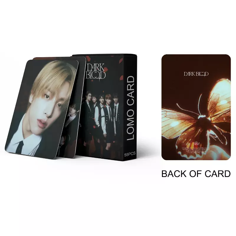 55Pcs/Set Kpop E Group DARK BLOOD New Album Lomo Cards E Photocards JUNGWON JAY Photo Cards