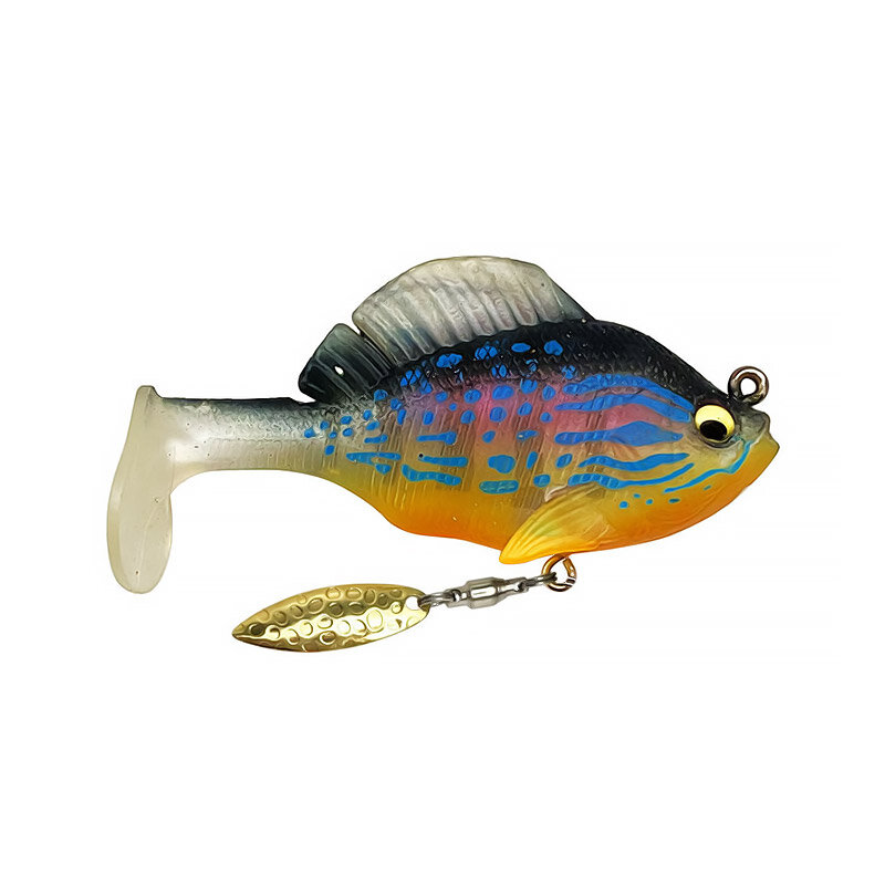 Bazooka Fishing Lure 10g/14g/18g/24g With Hook spinner bait Biomimetic Hollow Rotate Sequin Soft bait Luminous Shore Winter
