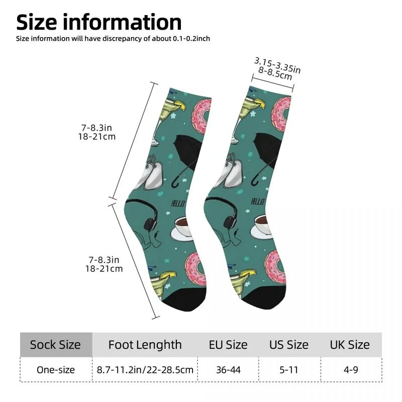 The Umbrella Academy-calcetines de Collage Harajuku para hombre y mujer, medias Súper suaves, calcetines largos para todas las estaciones, regalo de cumpleaños