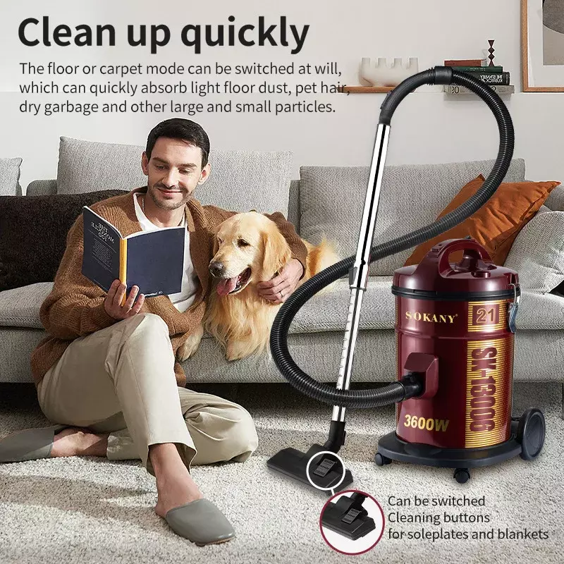 3600W Electric Vacuum Cleaner 21L  Large Capacity 20000PA Strong Suction Household Multifunction  Vacuum Cleaner 차량용 청소기 샤오미