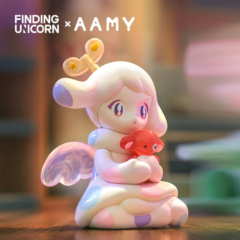 Original Finding Unicorn AAMY Clockwork Toy City Series Blind Box Cute Anime Figure Trendy Toy Model Collection Birthday Gifts