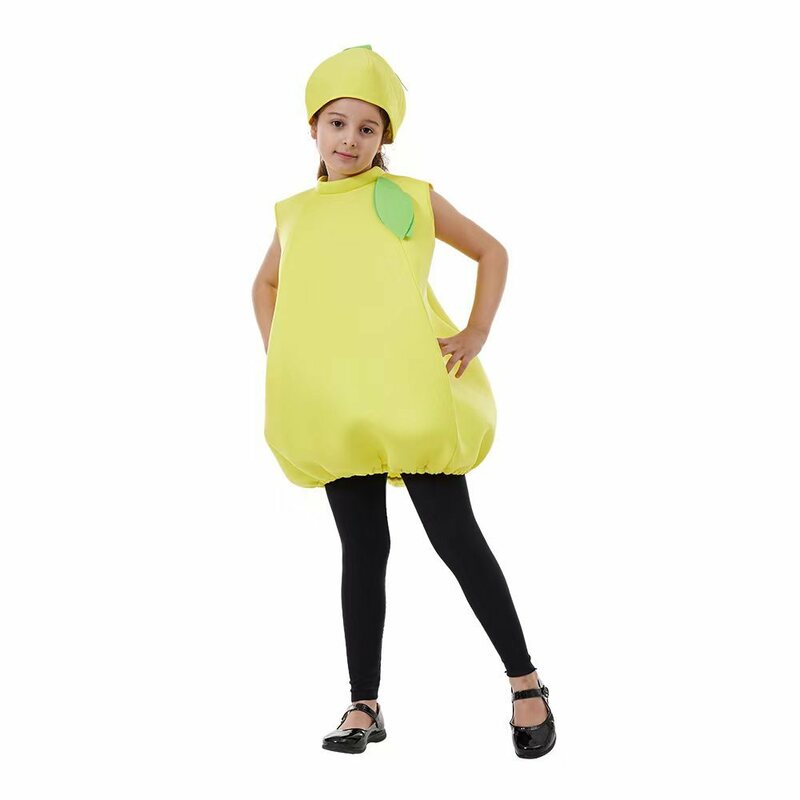 Lemon Fruit Performance Clothes for Dia da Criança, Dia Nacional, Festa de Escola, Halloween, Novo, Spot