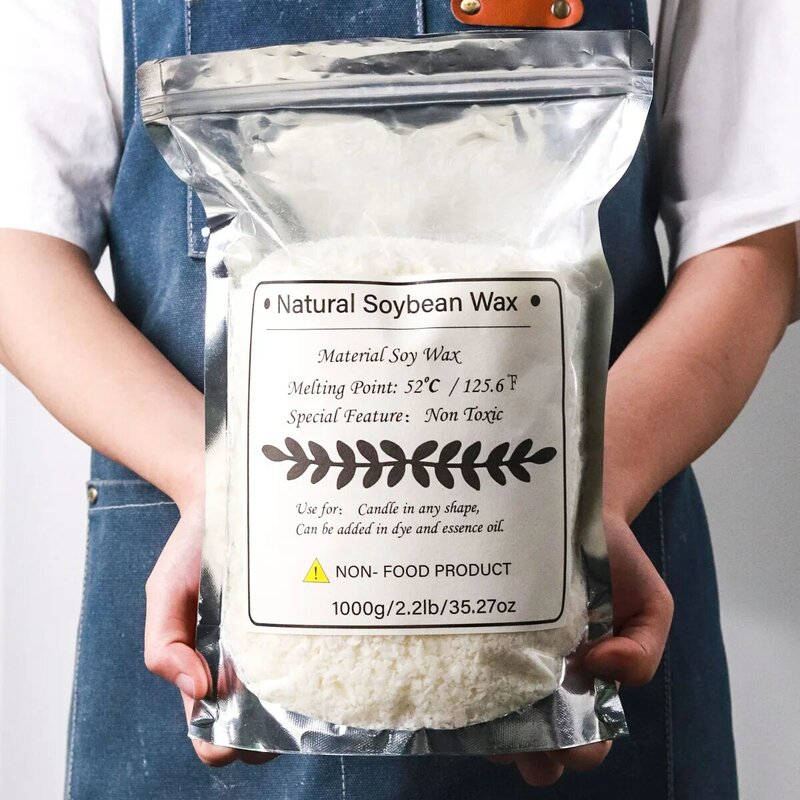 Natural cera de soja granular perfumado vela Material, DIY sem fumaça vela fazendo suprimentos, 100% sem aditivos, 1kg