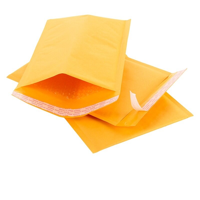 Envelope de envio acolchoado com bolha Mailing Bag, papel Kraft, especificações diferentes, Mailing Bag, 50pcs por lote