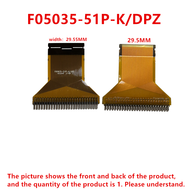 10pcs 51P-27.4DK/K3.45 F05035-51P-K Dupont para FPC 51P adaptador Placa TV LCD painel interno cabo adaptador reparação EDP 30P 2K4K FPC