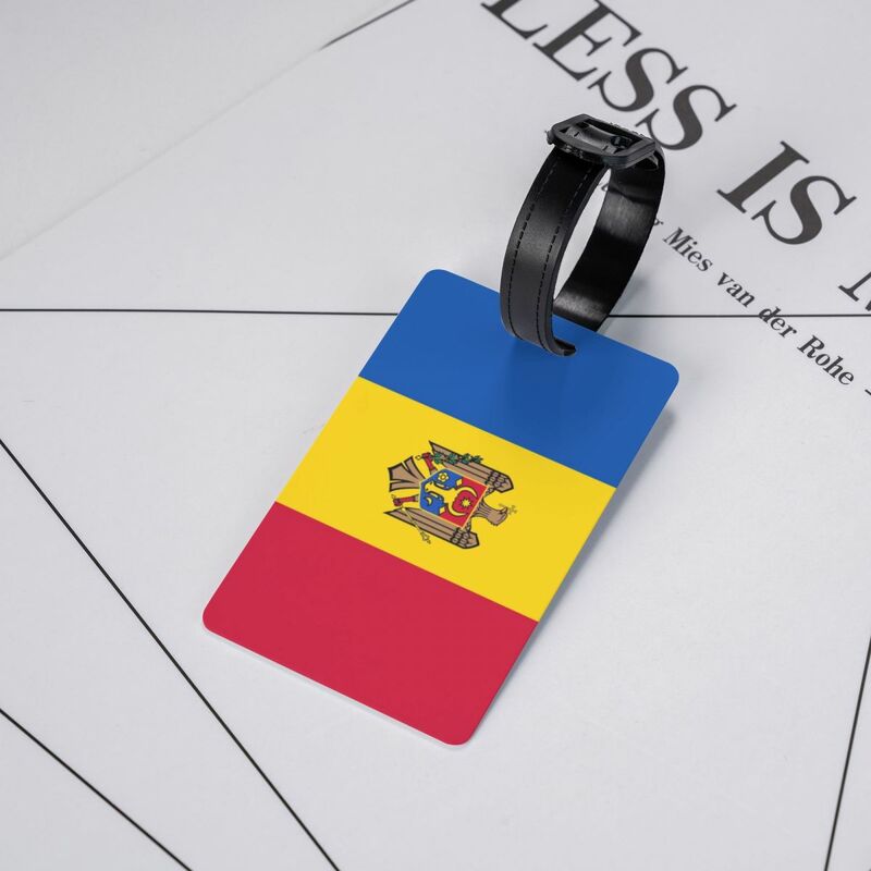 Flagge von Moldova Gepäck anhänger Koffer Gepäck Privatsphäre Abdeckung ID-Etikett