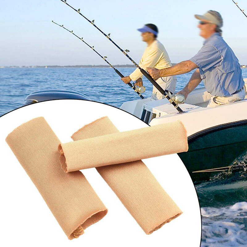 3pcs Finger Protectors Sleeve Fly Fishing Stripping Guards Hand Gear Anti Scratch Protectors Sleeve Fishing Tackle Hunting Safe