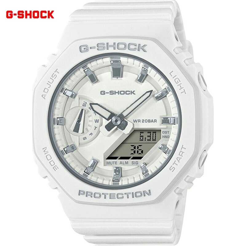 G นาฬิกาปลุกนาฬิกาข้อมือสำหรับผู้ชายแฟชั่นมัลติฟังก์ชั่นกลางแจ้ง, นาฬิกาปลุกหน้าปัด LED แสดงผลคู่