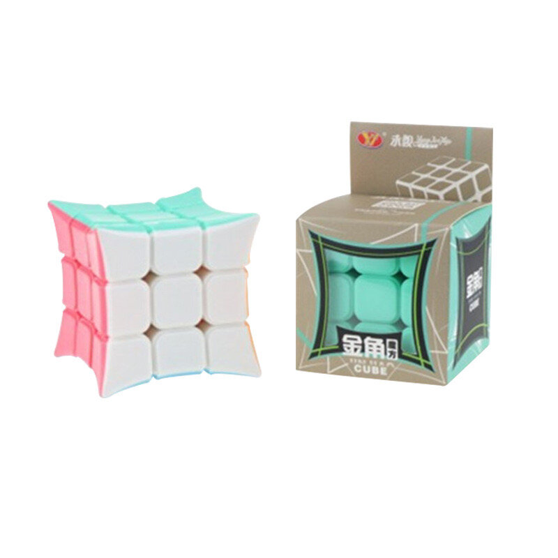 JinJiao cubo mágico rompecabezas, cubo cóncavo, 3x3x3 capas, sin pegatinas, profesional, juego de lógica educativo, juguetes, regalos para niños