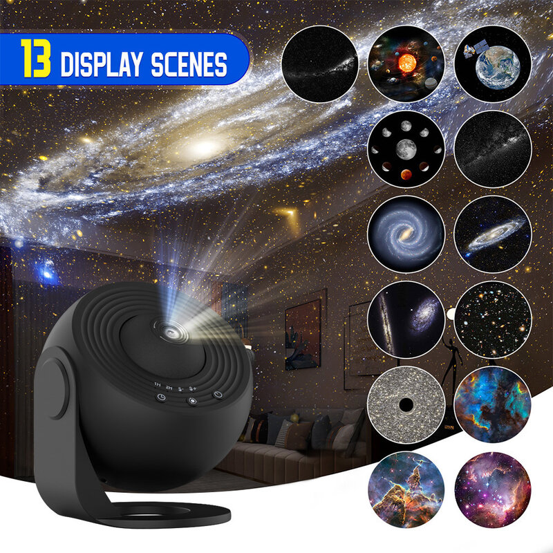 Проектор 13 в 1, проектор Planetarium Galaxy для спальни, проектор Aurora, проектор ночного освещения для детей и взрослых