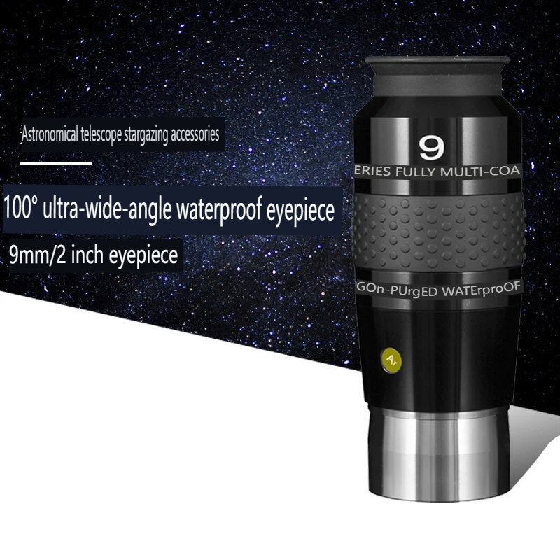 Explore Scientific ES астрономический телескоп 100 ° ультра-широкий угол водонепроницаемый окуляр 9 мм2 дюймов планетарный окуляр высокой мощности