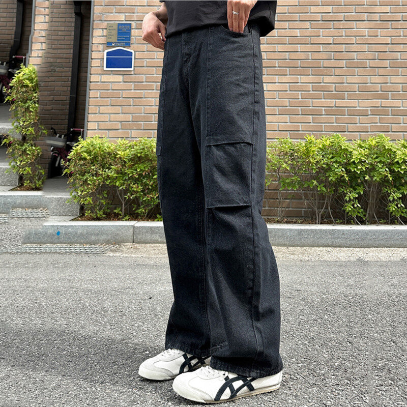 IEFB 2024 nuovi Jeans da uomo estate gamba dritta sciolto lavato Design semplice stile coreano pantaloni in Denim maschili versatili alla moda 9 c5914