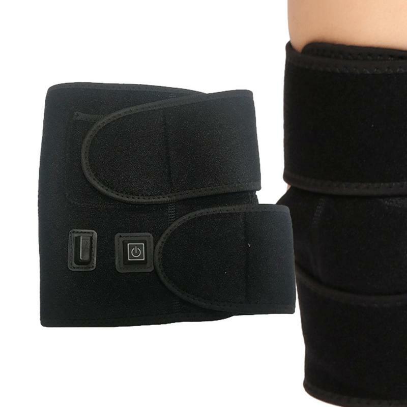 Aquecedor de joelho elétrico recarregável USB, Almofada de aquecimento para pernas com 3 níveis, Almofada de aquecimento confortável, Auto-Off